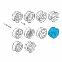 OEM 2001 BMW Z3 Light Alloy Rim, Chromium-Plated Diagram - 36-11-1-094-107