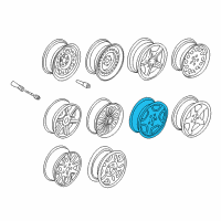 OEM 1999 BMW 318ti Light Alloy Rim Diagram - 36-11-1-092-528