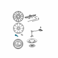 OEM 2008 Lexus RX350 Valve Sub-Assembly, Tire Diagram - 42607-0E012