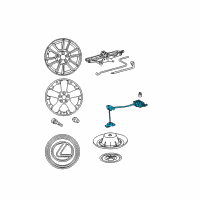 OEM 2005 Toyota Highlander Spare Carrier Diagram - 51900-0E012