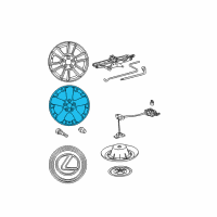 OEM 2009 Lexus RX350 Wheel, Disc Diagram - 42611-AH032