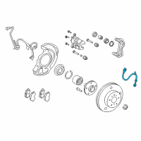 OEM 2011 Toyota Matrix Brake Hose Diagram - 90947-A2023