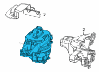 OEM 2021 Jeep Grand Cherokee L INSULATOR-ENGINE MOUNT Diagram - 68375806AE