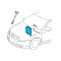 OEM 2011 Toyota Avalon ECM Diagram - 89661-07512