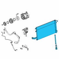 OEM Cadillac Condenser Diagram - 84573456