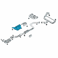 OEM 2017 Hyundai Elantra Protector-Heat Front Diagram - 28791-F2000