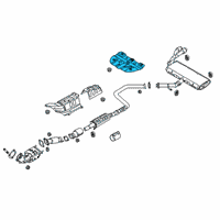 OEM 2017 Hyundai Elantra Protector-Heat Rear Diagram - 28795-F2900