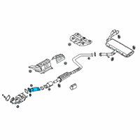 OEM 2018 Hyundai Elantra Front Muffler Assembly Diagram - 28610-F2910