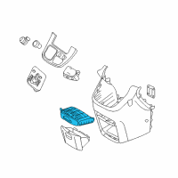 OEM 2014 Kia Sedona Cup Holder Assembly Diagram - 846204D000CS