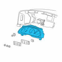 OEM Ford F-350 Super Duty Cluster Assembly Diagram - 4C3Z-10849-HB