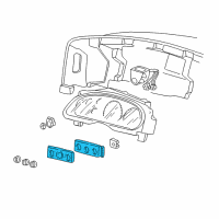 OEM Ford Excursion Dash Control Unit Diagram - 5C7Z-19980-AB