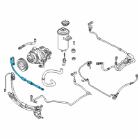 OEM 2009 BMW X5 Power Steering Pressure Hose Diagram - 32-41-6-787-707