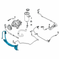 OEM BMW X5 1St Part Adaptive Drive Expansion Hose Diagram - 32-41-6-785-921