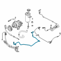 OEM 2007 BMW X5 2Nd Part Adaptive Drive Expansion Hose Diagram - 32-41-6-784-407