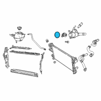 OEM 2022 Jeep Compass Seal-THERMOSTAT Housing Diagram - 5047264AB