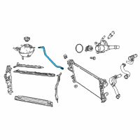 OEM Jeep Hose-COOLANT Bottle Supply Diagram - 68249904AA