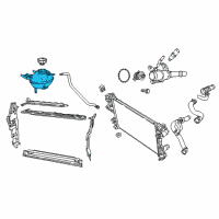 OEM 2019 Jeep Compass Reservoir-COOLANT Diagram - 68289857AA