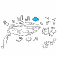 OEM BMW 550i Headlight Driver Module, Ahl Xenon Lights Diagram - 63-11-7-440-877