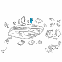 OEM 2015 BMW ActiveHybrid 5 Led Module, Direction Indicator, Left Diagram - 63-11-7-352-553