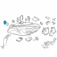 OEM 2016 BMW 528i Led Module, Cornering Light, Right Diagram - 63-11-7-352-478