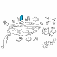 OEM 2015 BMW ActiveHybrid 5 Led Headlight Driver Module Diagram - 63-11-7-440-878
