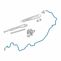 OEM 2019 Buick Envision Washer Hose Diagram - 23251386