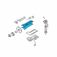 OEM BMW M5 Cylinder Head Cover Diagram - 11-12-7-891-023