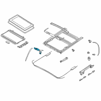 OEM 2004 Infiniti Q45 Motor Assy-Sunroof Diagram - 91295-AR010