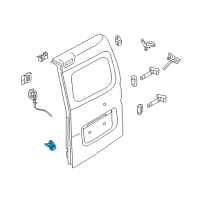 OEM 2015 Chevrolet City Express Dovetail Latch Diagram - 19317596