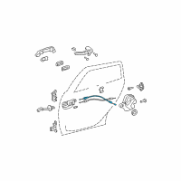 OEM 2007 Toyota Matrix Control Cable Diagram - 69780-01040