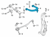 OEM 2021 BMW X7 CONTROL ARM, CAMBER SETTING Diagram - 31-10-6-883-836