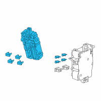 OEM Acura Box Assembly, Dr Fuse Diagram - 38200-SZN-A11