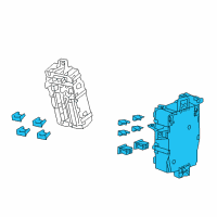 OEM 2011 Acura ZDX Box Assembly, Passenger Fuse Diagram - 38210-SZN-A01