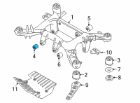 OEM 2022 BMW X6 RUBBER MOUNTING FRONT Diagram - 33-30-8-067-495