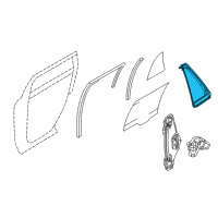 OEM 2015 Lincoln MKX Weatherstrip Diagram - DT4Z-7829905-A