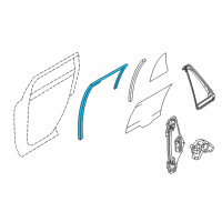 OEM 2014 Ford Edge Run Channel Diagram - 7T4Z-7825767-B