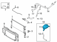 OEM 2022 Kia Seltos Reservoir Tank Diagram - 25431F2400