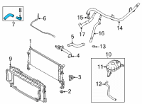 OEM Kia Seltos Hose Assembly-RADAATOR, L Diagram - 25415Q5000