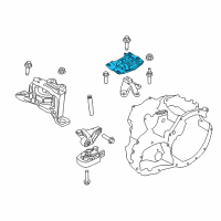 OEM 2013 Ford Focus Upper Transmission Mount Diagram - DV6Z-6068-A