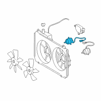 OEM 2006 Toyota Sienna Fan Motor Diagram - 16363-0A210