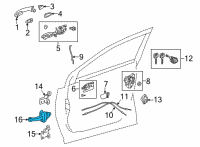 OEM Toyota Corolla Cross Door Check Diagram - 68610-0A050