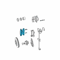 OEM 2006 Dodge Charger Front Disc Brake Pad Kit Diagram - 5174311AC