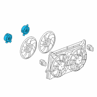 OEM Cadillac Fan Motor Diagram - 15780795