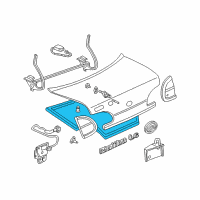 OEM 1998 Oldsmobile Cutlass Weatherstrip Diagram - 22610057