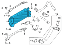 OEM 2021 Ford F-150 COOLER ASY - ENGINE CHARGE AIR Diagram - ML3Z-6K775-A