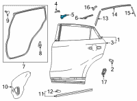 OEM Toyota Venza Front Seal Diagram - 68196-48030