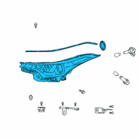 OEM 2018 Toyota C-HR Composite Headlamp Diagram - 81170-10A00