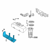 OEM Ram Dakota Shield-Fuel Tank Diagram - 52013200AC