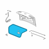 OEM 2011 Buick Lucerne Weatherstrip Diagram - 25823550