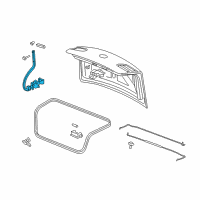 OEM 2011 Buick Lucerne Hinge Diagram - 25776509